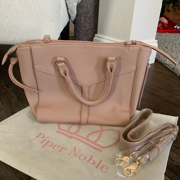 NIP Piper Noble Display Bag Charlotte Satchel in Blush - Picture 3 of 11